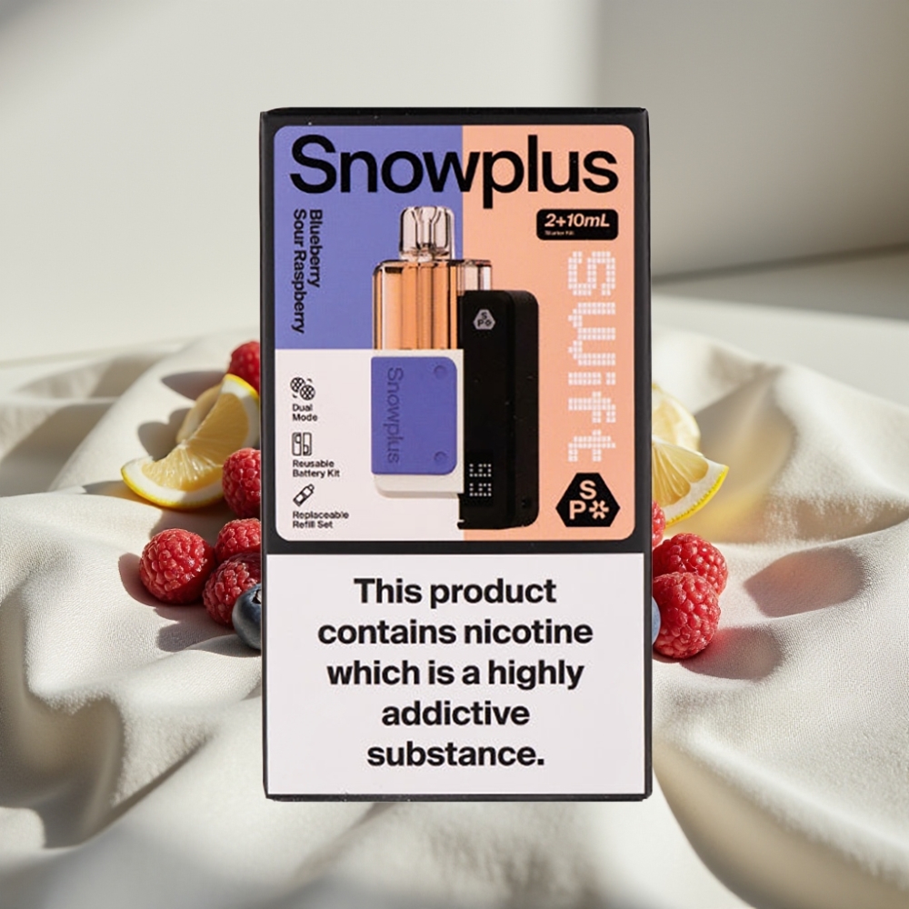 Snowplus Swift 5000 Puffs Pod Kit Preumplut 10 ml Afine Acidulată Zmeură Dual Mesh 1000 mAh