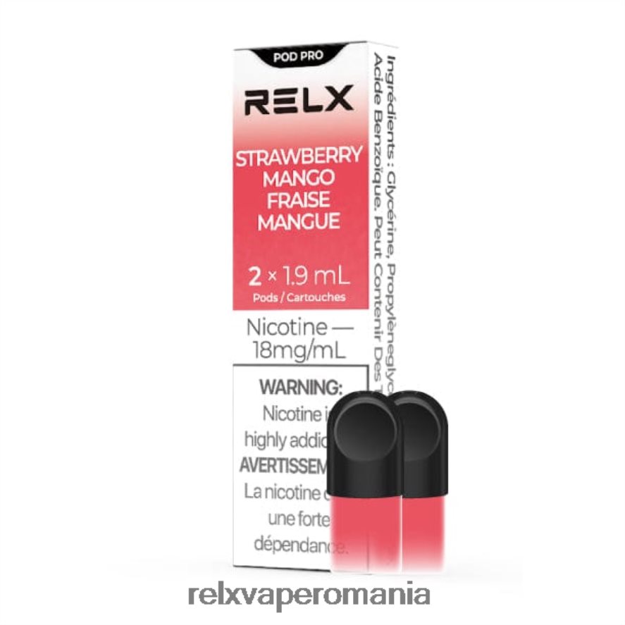 RELX pod pro - 2 păstăi mango cu capsuni L8N2VJ3 RELX Vape Bucureşti