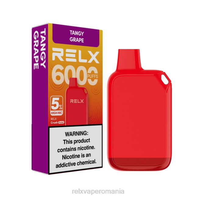 RELX Flavors - RELX Crush Pocket 6000 5% mare nic struguri acidulat P88027