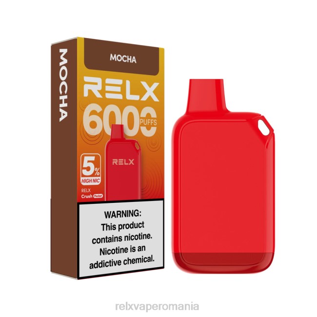 RELX Vape Price - RELX Crush Pocket 6000 5% mare nic moca P88025