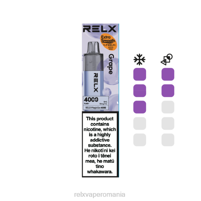 RELX Flavors - RELX MagicGo 4000 vape de unică folosință struguri P8806