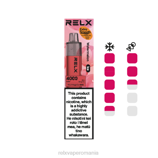 RELX Nicotina - RELX MagicGo 4000 vape de unică folosință pepene verde (gheata) P8807