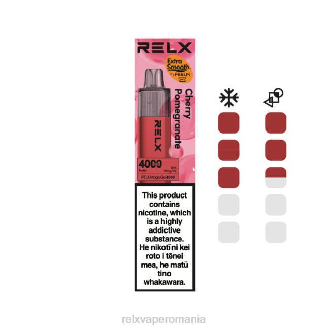 RELX Romania - RELX MagicGo 4000 vape de unică folosință rodie cireșă P8808